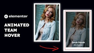 [FREE] Creative Team Member Section using Elementor Cool Team Member area with Hover Effect 2024