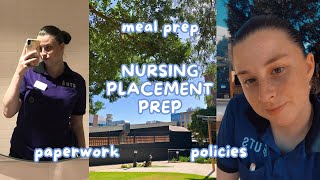 NURSING PLACEMENT PREP from a 3RD YEAR NURSING STUDENT