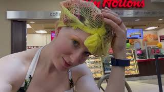 My travel vlog to Canada - out in public with my hair in rollers!