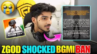 ZGOD SHOCKED 😲 AFTER SEEING BGMI BAN NEWS 😱 NEYOO SAD 😢 IN INDIA | GODL BGMI BAN🇮🇳✅