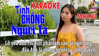 KARAOKE TÌNH CHỒNG NGƯỜI TA ➤ TONE NỮ ➤ SONG CA CÙNG DIỄM TRANG