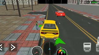 Indian Grand taxi game simulator to pick & drop passenger in town as taxi games driver