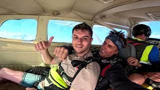 Brian First Skydive! Tandem Jump from 10000 feet at iJump Gran Canaria