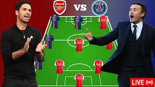 🚨 Arsenal vs PSG Combined Starting Eleven 🔥 UEFA Champions league 2024/2025, 🔥 Arteta vs Enrique 🔥