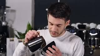 Learn to Pour! The 'Hummingbird' pattern with UK Latte Art Champion Alessandro