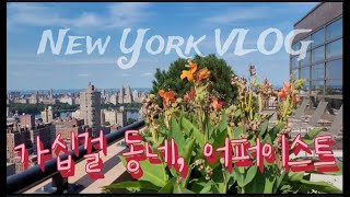 뉴욕생활 Vlog 1/3 수영장, 루프탑 라운지 있는 어퍼이스트 아파트