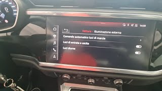 Audi Q3 F3 2020 Intera Video Codifica ObdEleven:  Attivazione Menu luci diurne