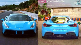 Ferrari 488GTB get NEW LOOK-AZZURRO LA PLATA.