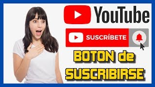 Cómo Poner Botón de SUSCRIBIRSE en YouTube 2024 😃