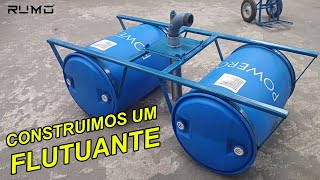 Montamos um flutuante para uma bomba solar submersa numa represa - Rumo Eletrotécnica