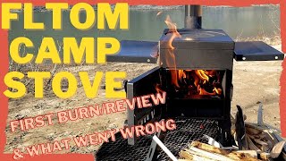 FLTOM CAMP TENT STOVE Pt. 1| How to build it, review and first burn|  SHOULD WE KEEP IT?