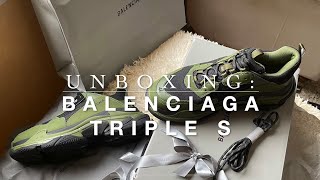 UNBOXING: BALENCIAGA Triple S (Army Green)