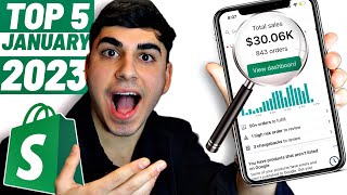 ⭐️ Top 5 Winning Products To SELL NOW In January | SHOPIFY DROPSHIPPING 2023