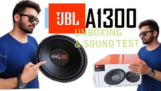 JBL A1300HI SUBWOOFER UNBOXING AND SOUND TEST