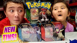 NEW POKEMON TINS WITH THE BEST BOOSTER PACKS INSIDE!