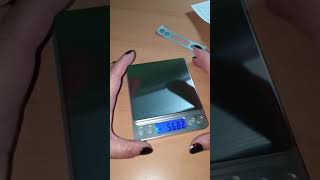 KUBEI 1kg 0.01g USB Aufladen Feinwaage Digitale Küchenwaage, Nicht mein Fall