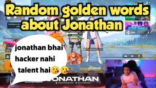 Random Golden words about Jonathan  #random