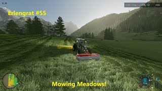 FS22 | Alpine Grass Bale Production! | ERLENGRAT #55 | Alpine Dairy Farm