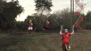 Amber and Paublo Zip Line Racing