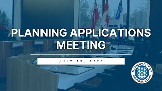 July 17, 2023 - Planning Meeting