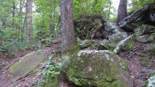 Interesting Limestone Rock Formations at Rainbow Mountain Alabama