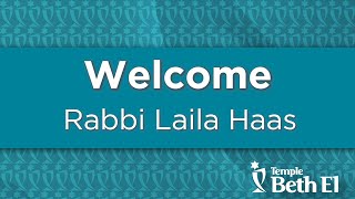 Welcome Rabbi Laila Haas