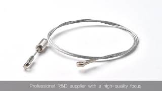 ODM/ OEM Steel wire rope accessory with terminal end.