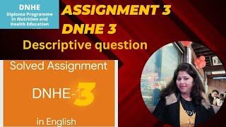 Question 6 a & b l Assignment 3 l DNHE 3