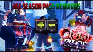 ALL COSMETICS FOR SEASON PASS 2 | Grand Piece Online