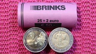 Greek Coins 2 Euro Coin Roll Hunting 72NL