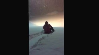 Snow Sledding Fail