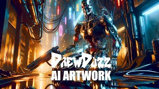 Drew Duzz Art & Music Visualizer featuring my AI Generated Images Collection Series 1