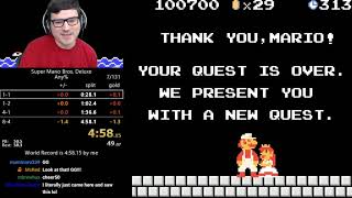 (4:58.216) Super Mario Bros. Deluxe any% speedrun (former world record)