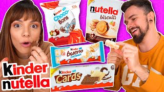 Provando Todas as Novidades da NUTELLA e KINDER