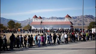 Mega Million Lottery More Than  $1Billion!! At Primm Store  Nevada  3 Hours Line Vlog