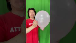 これで風船割れるかな？[シャンプーブラシ]【Will this pop the balloon? [Shampoo brush]】#shorts