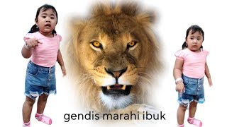 ibuk di marahi gendis, di playground, nangis