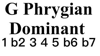 G Phrygian Dominat Backing Track #LBT06G