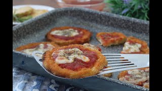 PIZZETTE DI MELANZANE FRITTE RIPASSATE IN FORNO