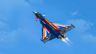 RIAT 2022 - RAF - TYPHOON ( EUROFIGHTER ) AMAZING AEROBATICS DISPLAY, TAKE OFF AND LANDING 4K