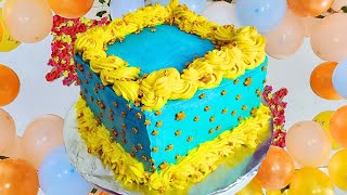 Decorating a Cake for a House Party تزيين كعكة لحفلة منزلية