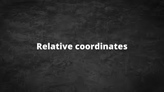 Relative coordinates | Keyran