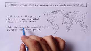 DIFFERENCE BETWEEN PUBLIC INTERNATIONAL LAW AND PRIVATE INTERNATIONAL LAW || LAW EXPLORER