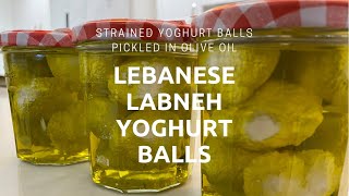 Lebanese Labneh Yoghurt Balls - easy to store for 1 year or more & no refrigeration