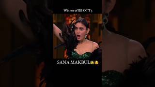 Bigg Boss Season 3 Winner Sana Makbul👸🏻Highlights💫 || Beats Neizy #shorts #biggboss #biggbossott3