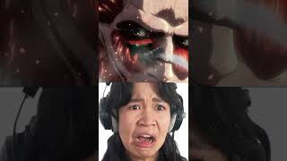 Colossal Titan vs. the scouts  #attackontitan #anime #shingekinokyojin #animereaction