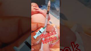 First injection given after birth most cute baby 💉🥰 #shortvideo #viralvideo #cute