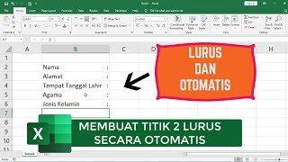 Cara membuat Titik dua secara Lurus dan Otomatis