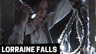 Lorraine falls in the cellar | The Conjuring - Vera Farmiga & Patrick Wilson