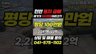 천안 토지 급매 | 여기가 100만원이라고?! #콕봐유 #토지투자 #부동산투자 #콕부동산